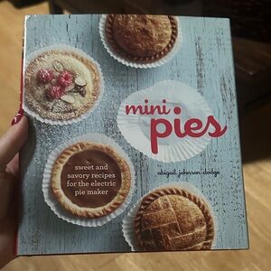 Mini Pies Recipe Book by - Blue Cover